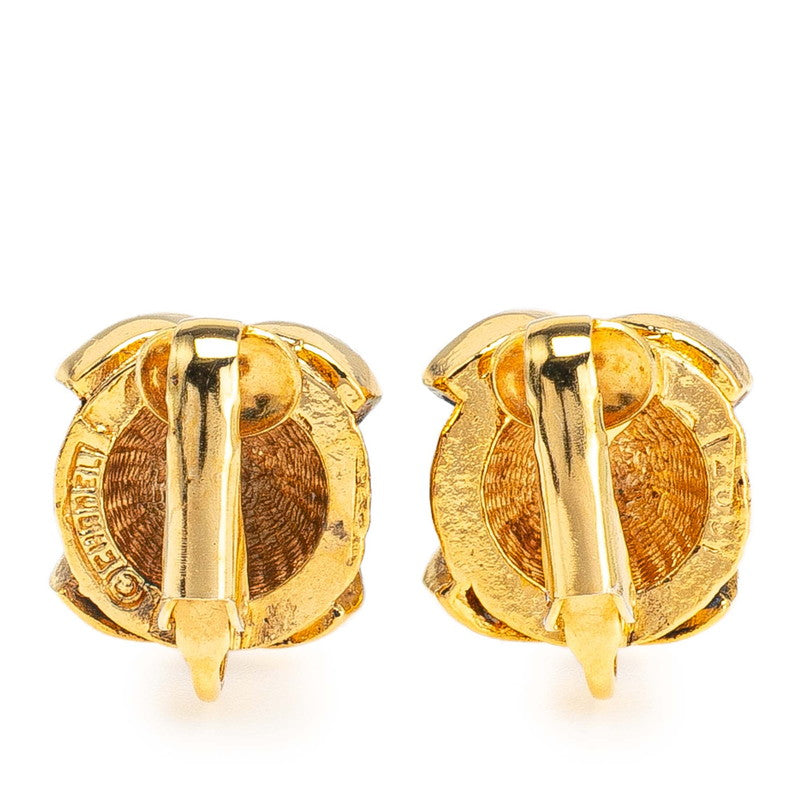 Chanel Coco Mark Round Earrings