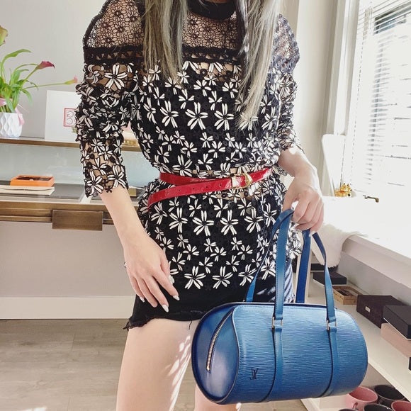 Louis Vuitton Papillon Soufflot Epi Shoulder Bag