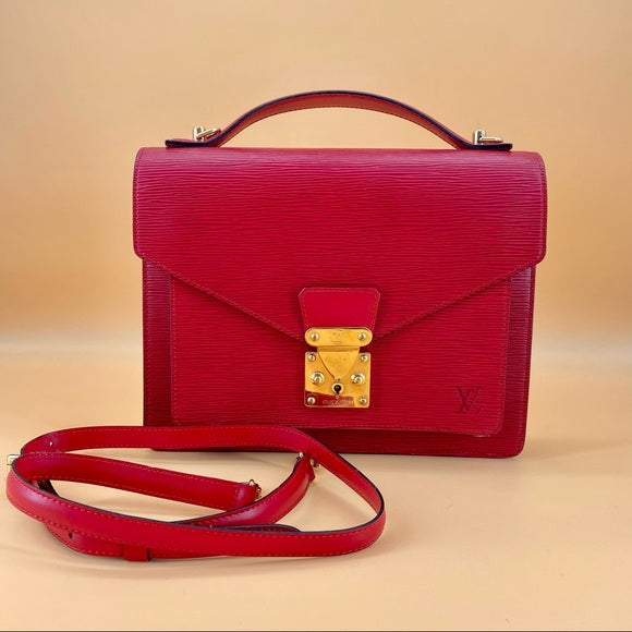 LOUIS VUITTON Red Metie Vintage handbag