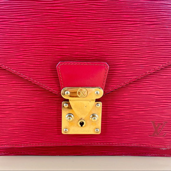 LOUIS VUITTON Red Metie Vintage handbag