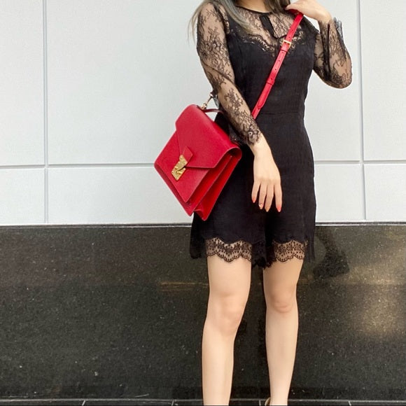 LOUIS VUITTON Red Metie Vintage handbag