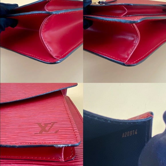 LOUIS VUITTON Red Metie Vintage handbag