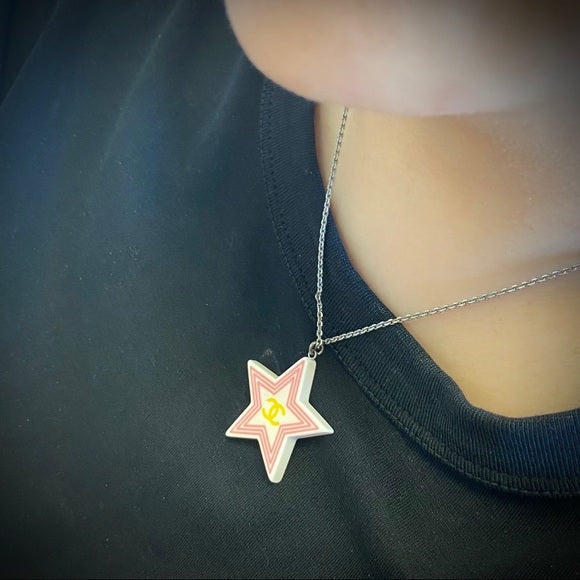 Chanel two sides star necklace TWS