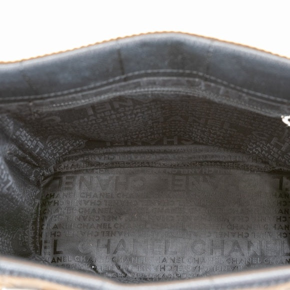 Chanel Vintage chocolate bar leather tote TWS pop