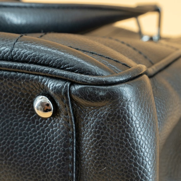 Chanel Vintage chocolate bar leather tote TWS pop