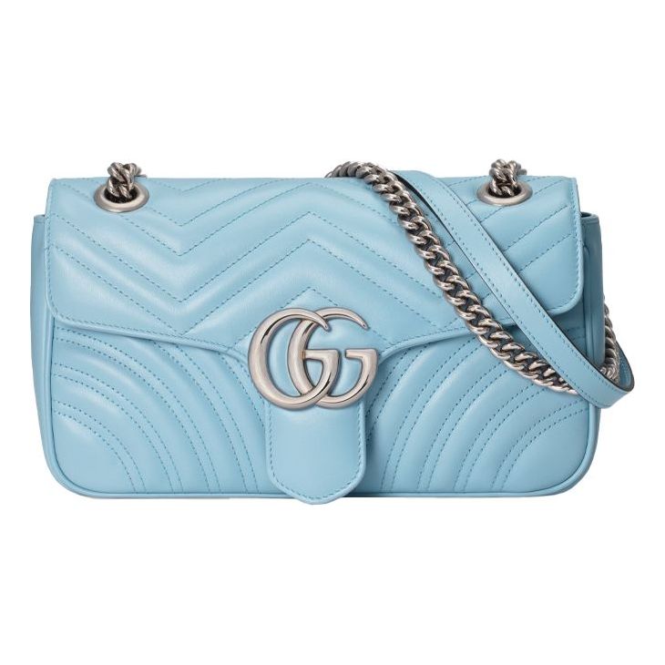 (WMNS) GUCCI GG Marmont Small-Sized Single-Shoulder Bag Blue 443497-DTDIY-4928