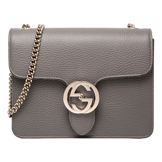 (WMNS) GUCCI Leather Bag Single-Shoulder Bag Grey 510304-CAO0G-1226