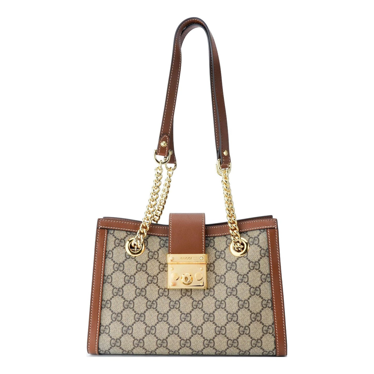 (WMNS) GUCCI Padlock GG Bag Small-Size Brown 498156-KHNKG-8534