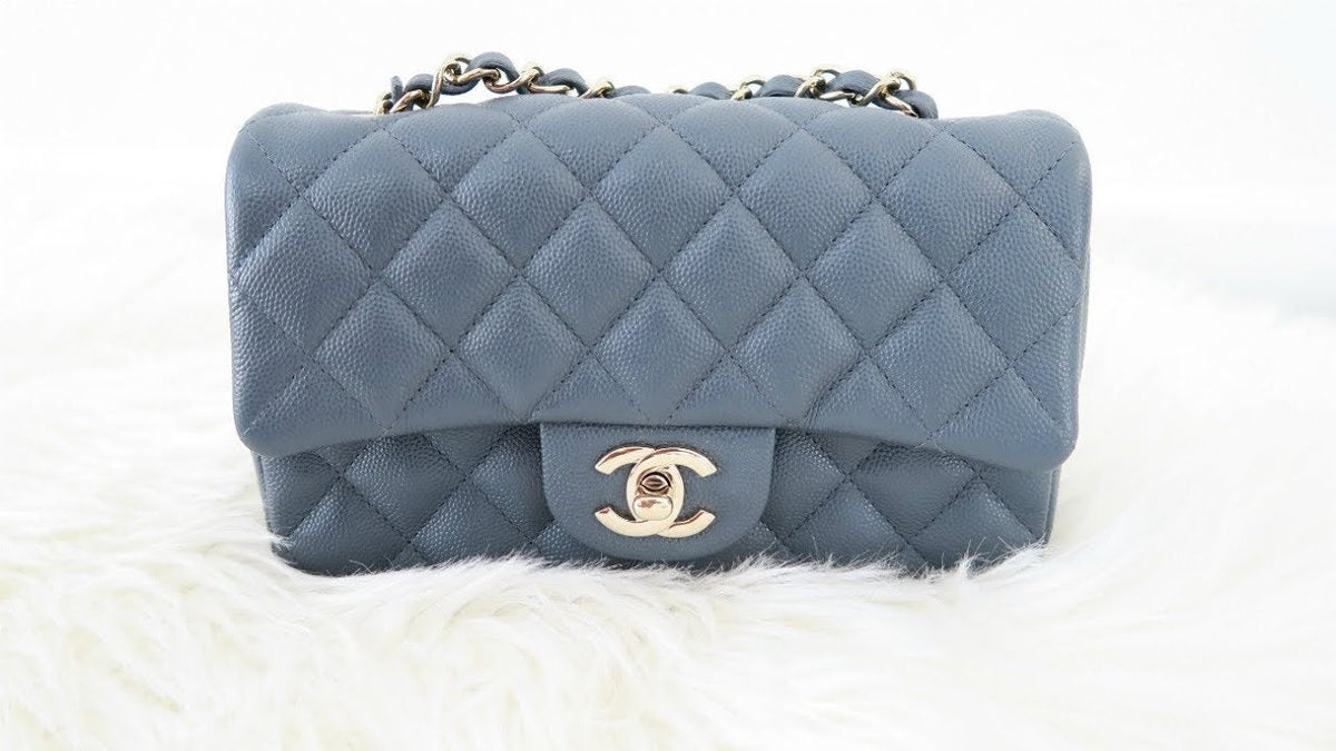 Chanel Mini Flap Bag Dark Grey