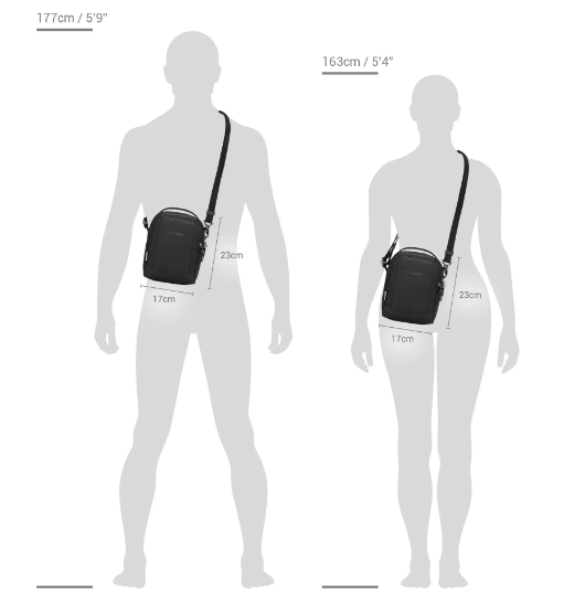 Pacsafe Metrosafe LS100 Anti-Theft Econyl® Crossbody Bag