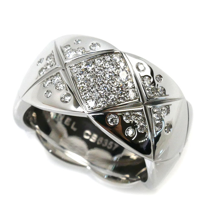 Chanel Coco Crush Au750 White Gold Ring Size 16