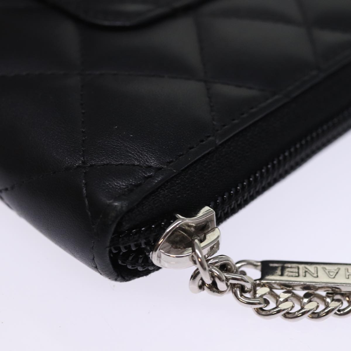 Top Quality Chanel Long Wallet Leather Black CC Auth mr152