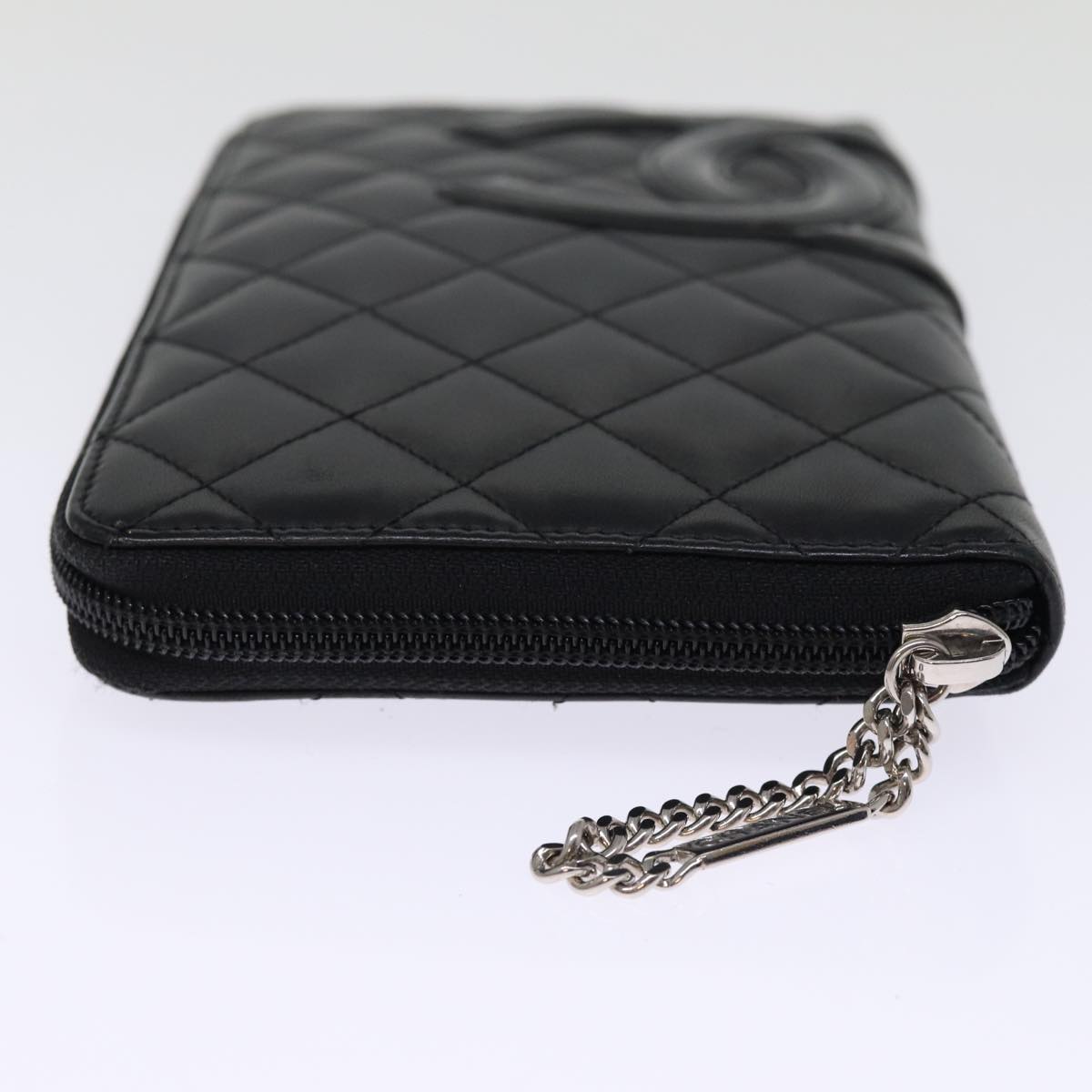Top Quality Chanel Long Wallet Leather Black CC Auth mr152