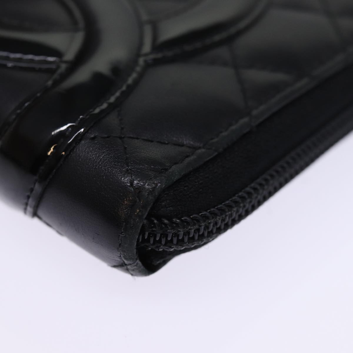 Top Quality Chanel Long Wallet Leather Black CC Auth mr152