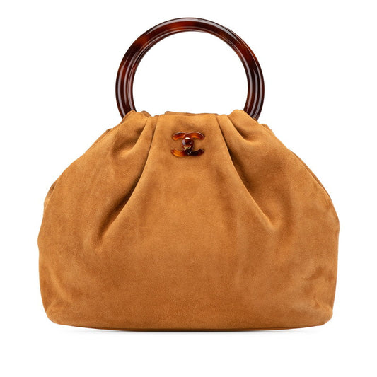 Chanel Coco Mark Suede Handbag