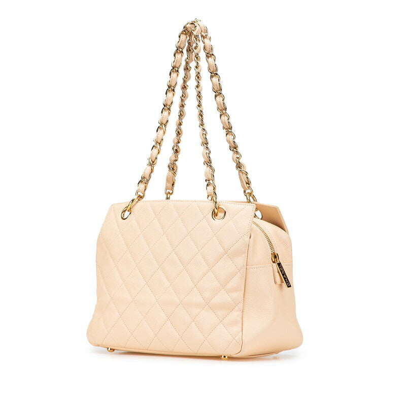 Chanel Coco Mark Matelasse Caviar Skin Shoulder Bag