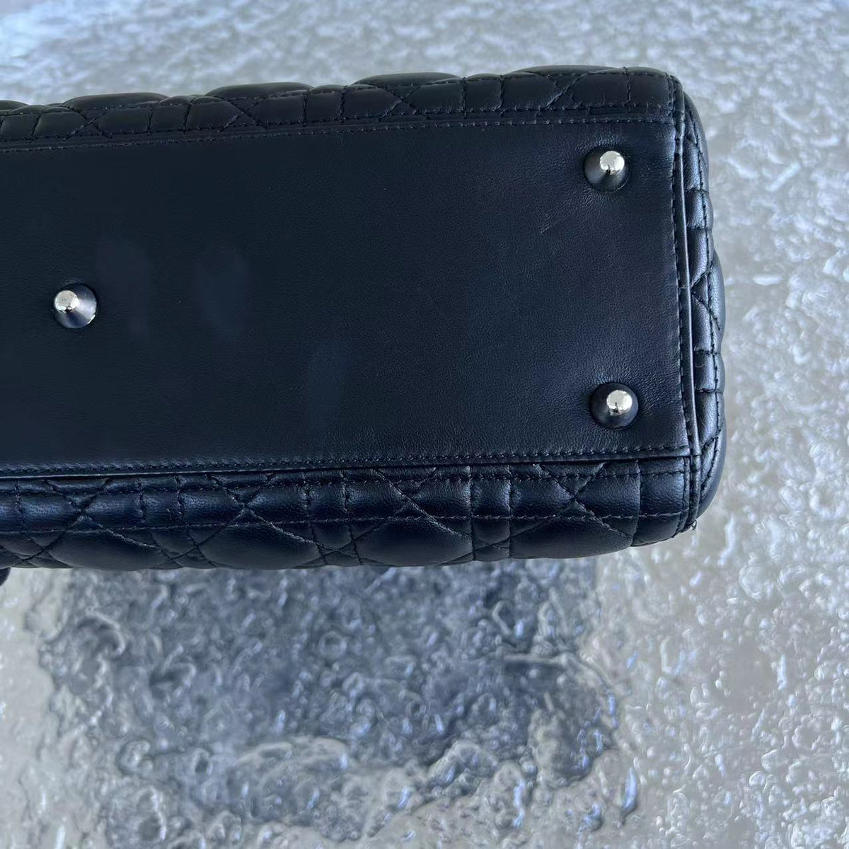 *No Strap* Lady Large Cannage Lambskin Black SHW