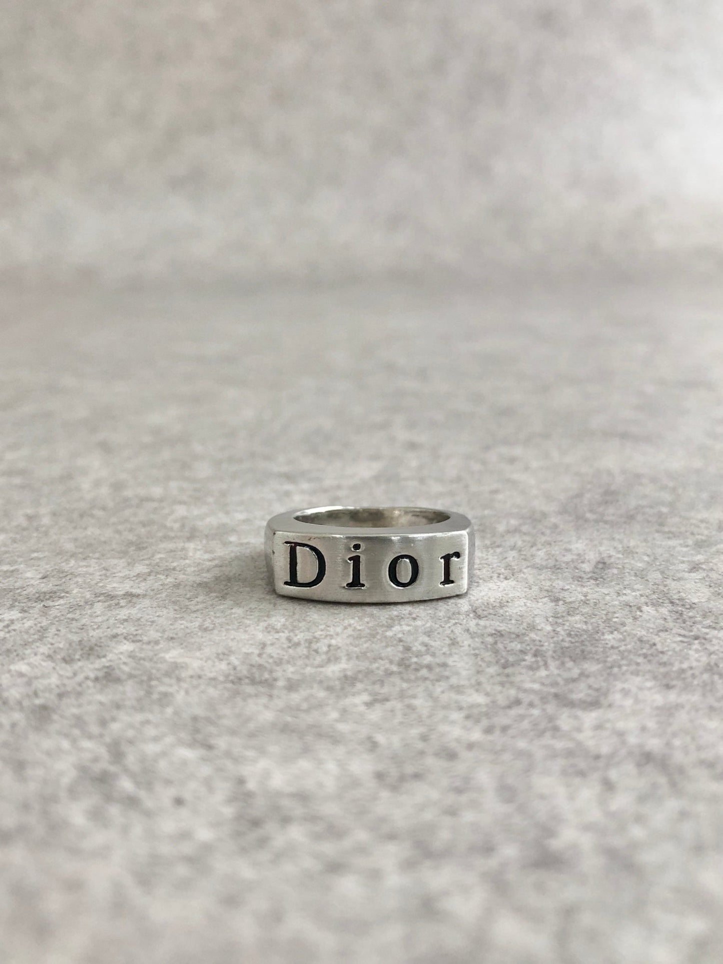Christian Dior Logo SILVER925 Ring Silver Vintage naz5pt