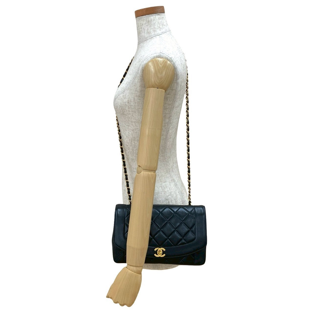 Chanel Matelasse Diana Flap Lambskin Shoulder Bag