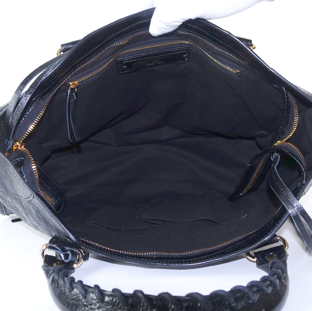 Classic Agneau Leather City Bag