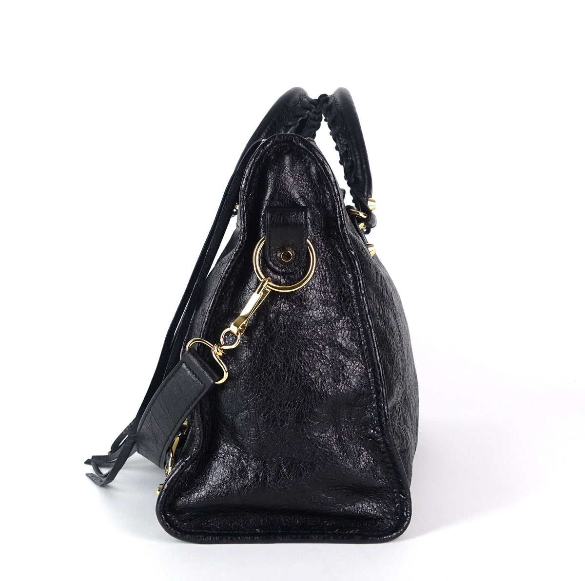 Classic Agneau Leather City Bag