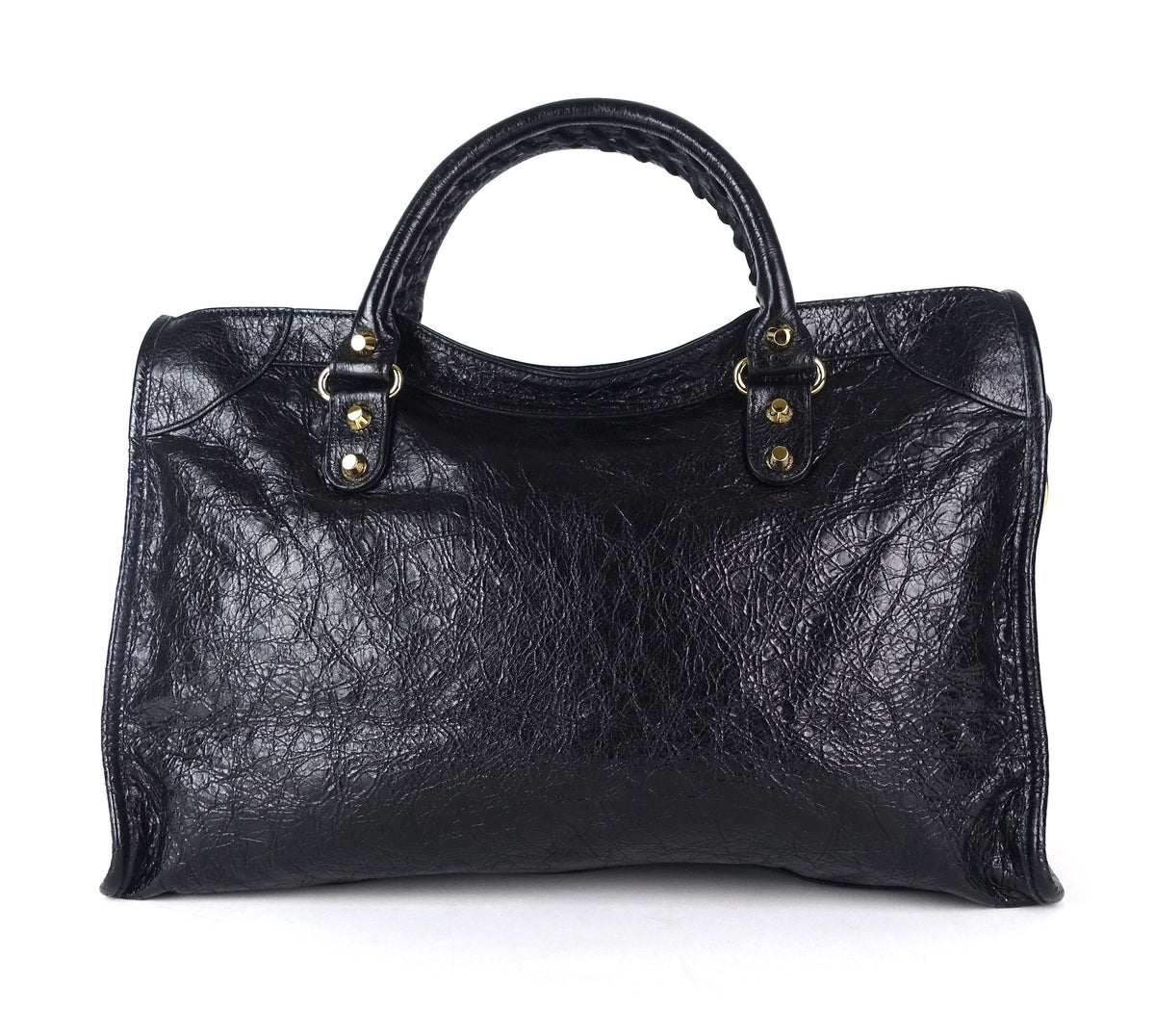 Classic Agneau Leather City Bag