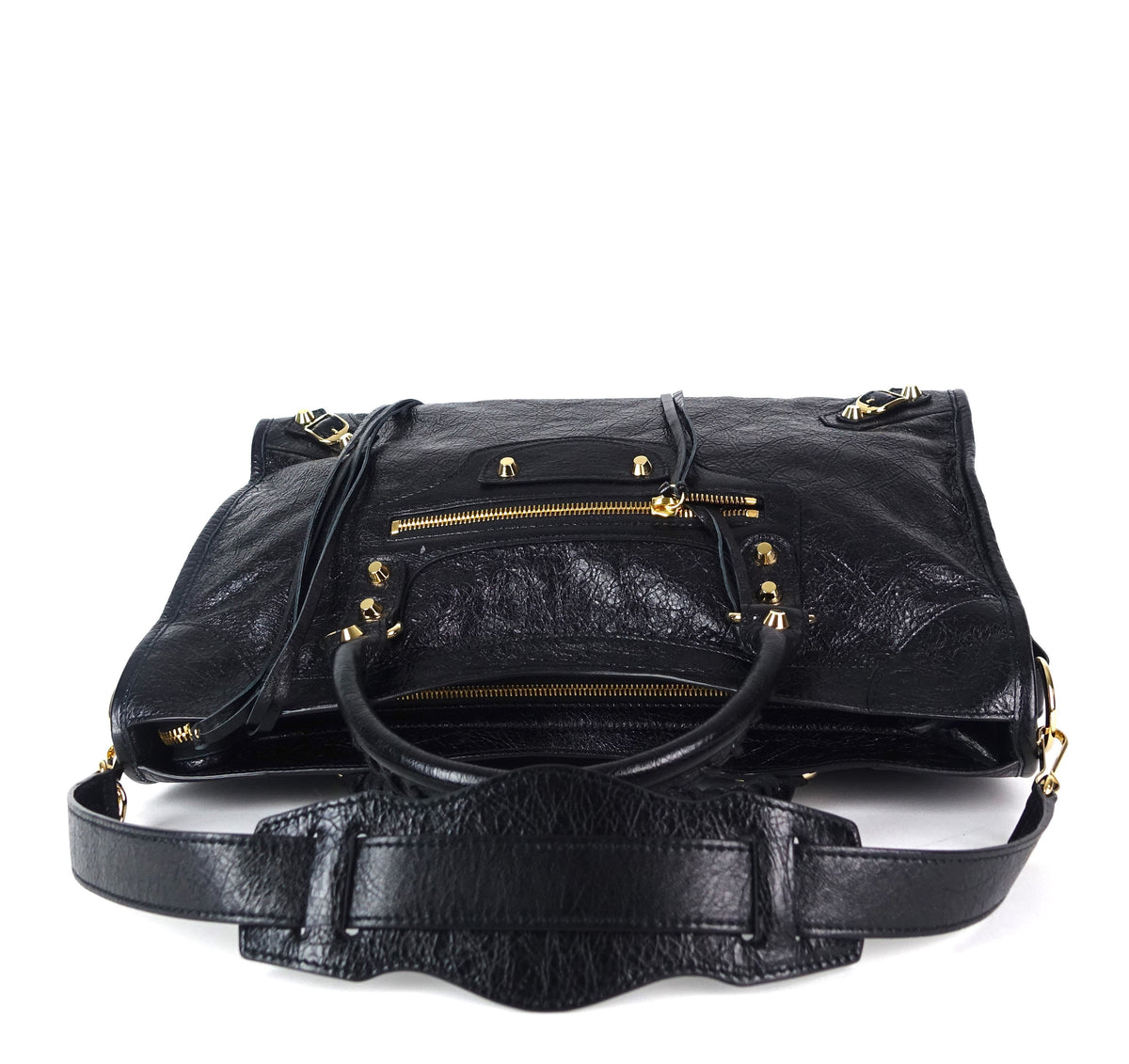 Classic Agneau Leather City Bag