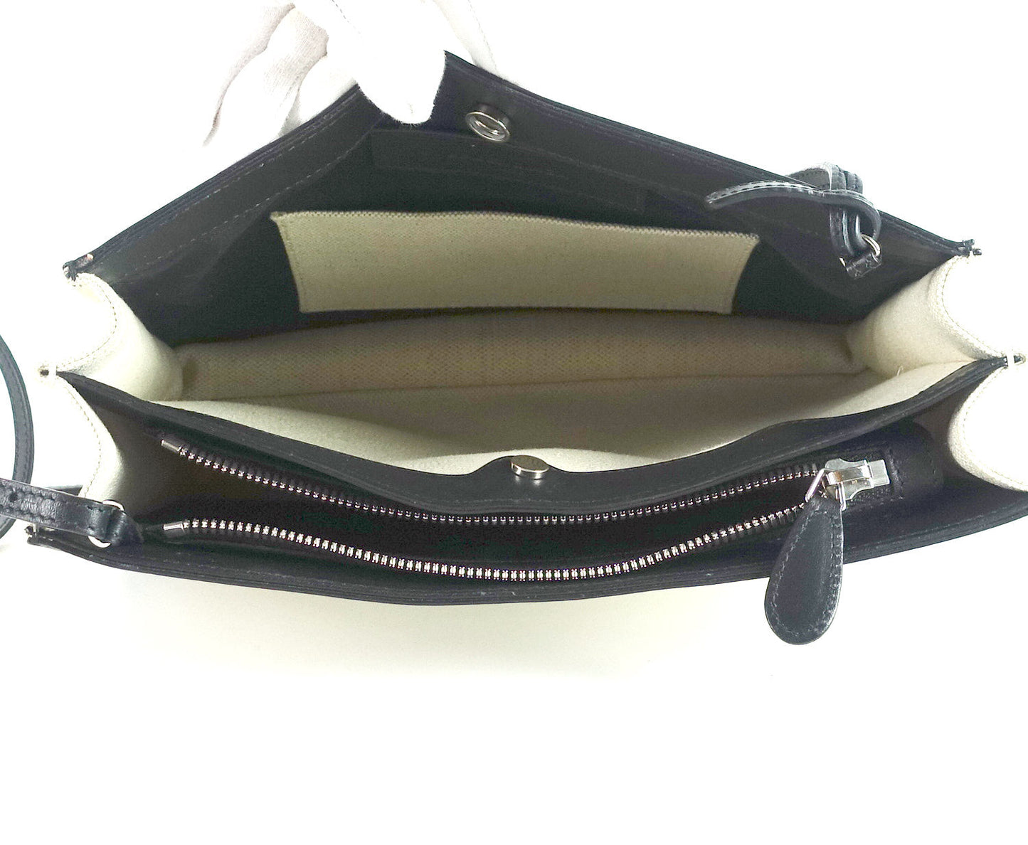 Canvas and Leather Tote Bag