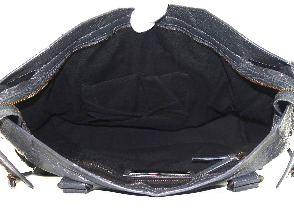 Classic Agneau Leather City Bag
