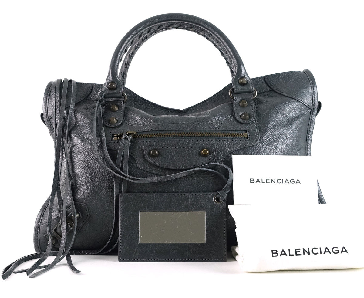 Classic Agneau Leather City Bag