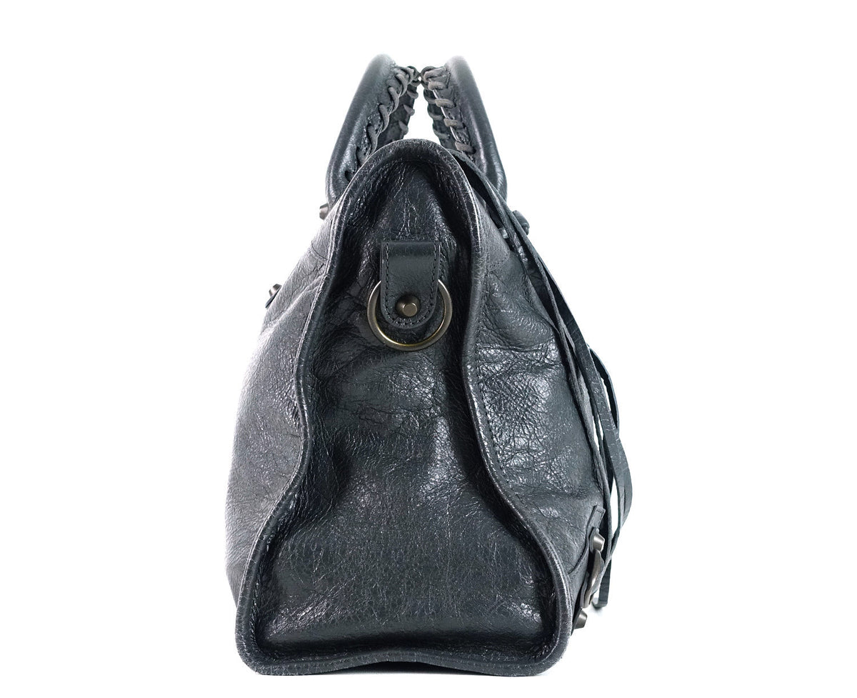 Classic Agneau Leather City Bag