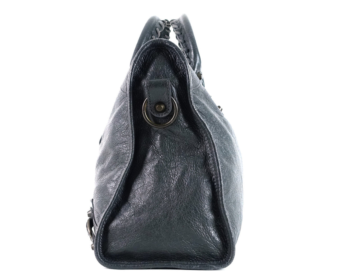 Classic Agneau Leather City Bag