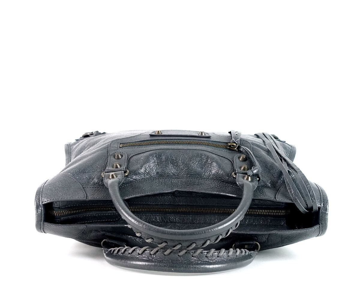 Classic Agneau Leather City Bag