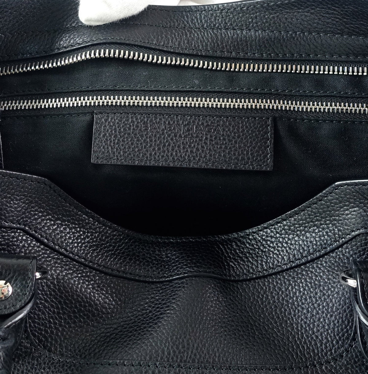 Classic Agneau Leather City Bag