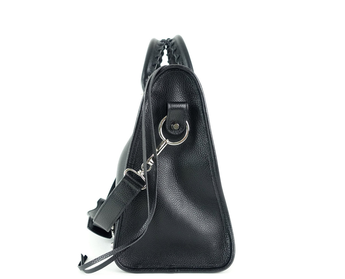 Classic Agneau Leather City Bag