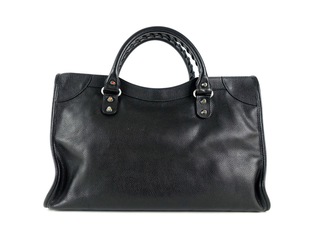 Classic Agneau Leather City Bag