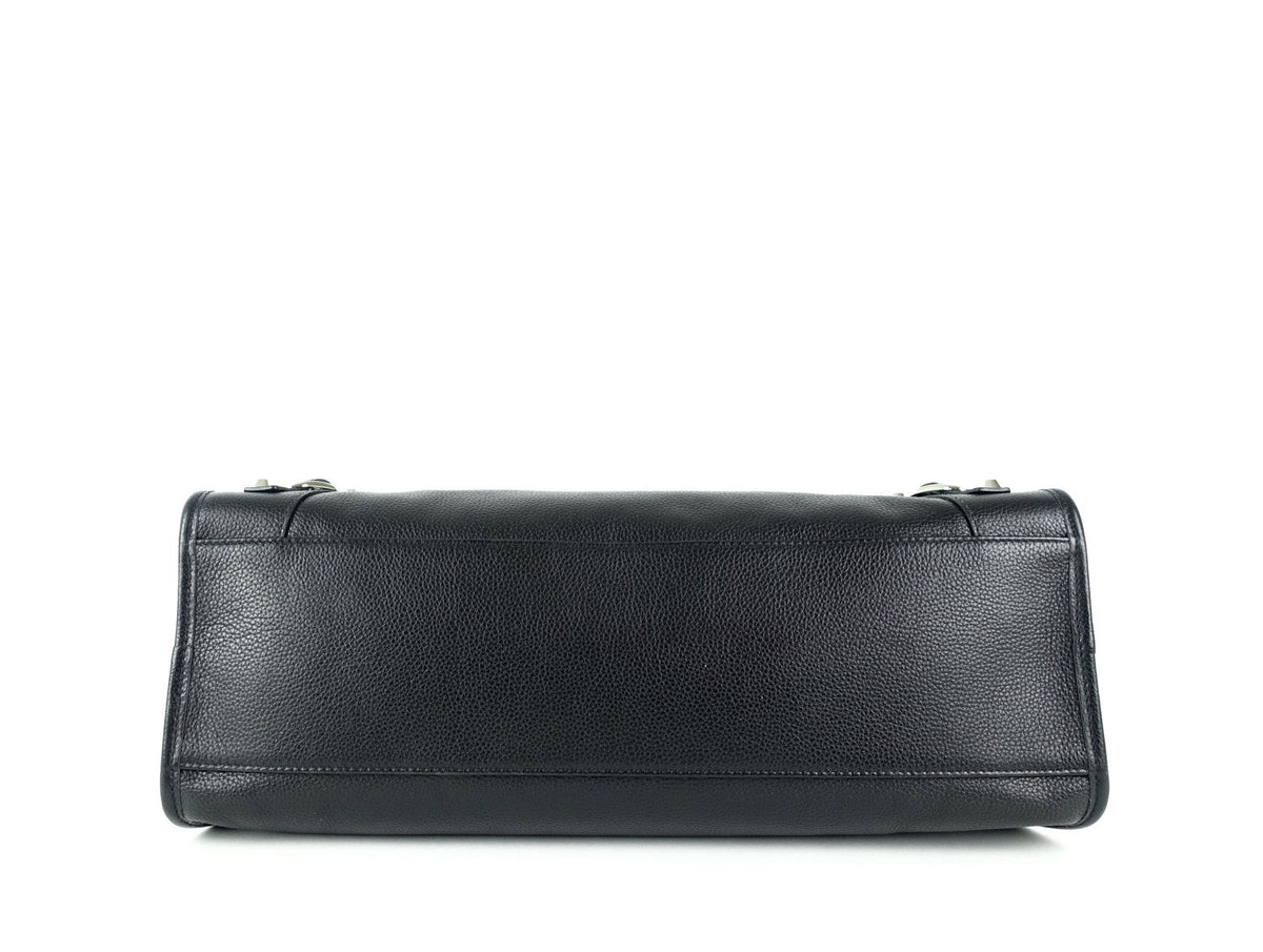 Classic Agneau Leather City Bag