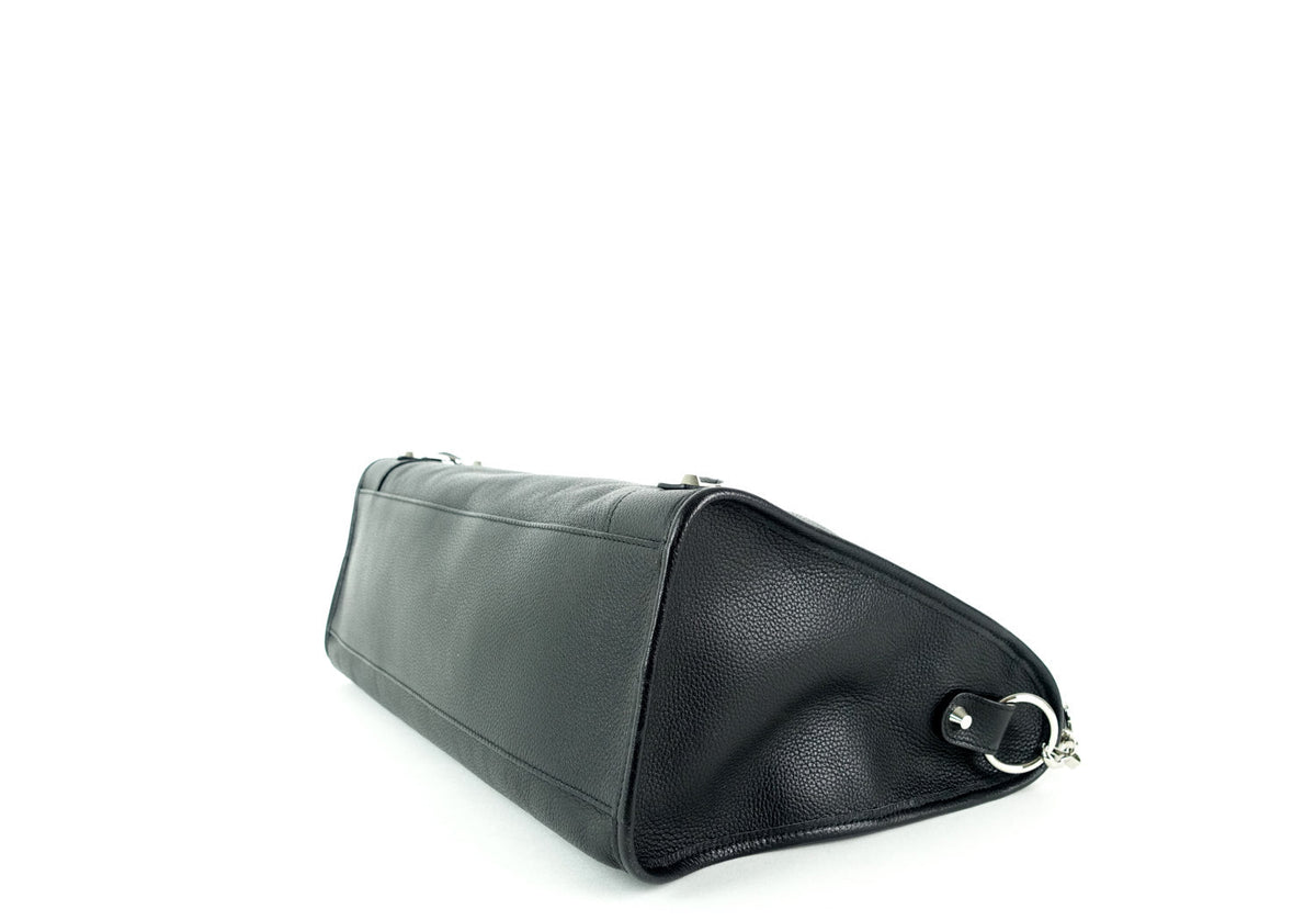 Classic Agneau Leather City Bag