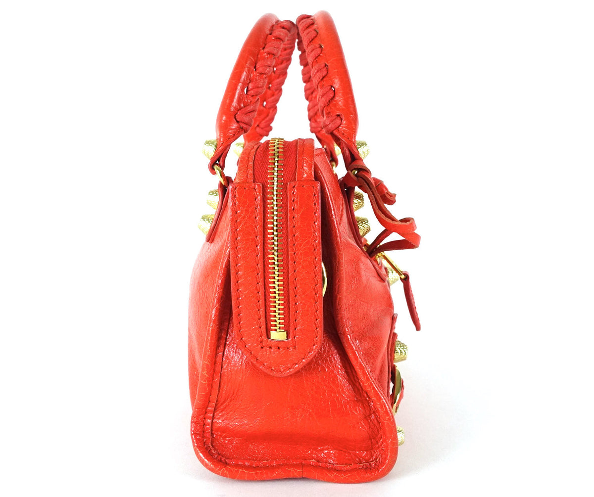 Classic Agneau Leather Mini City Bag