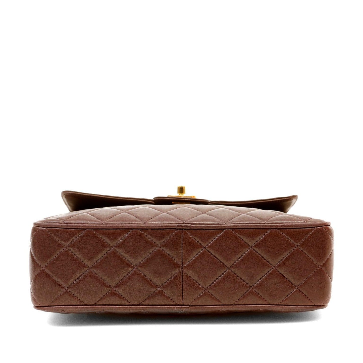 Chanel Chocolate Vintage Camera Bag w/ Gold Hardware