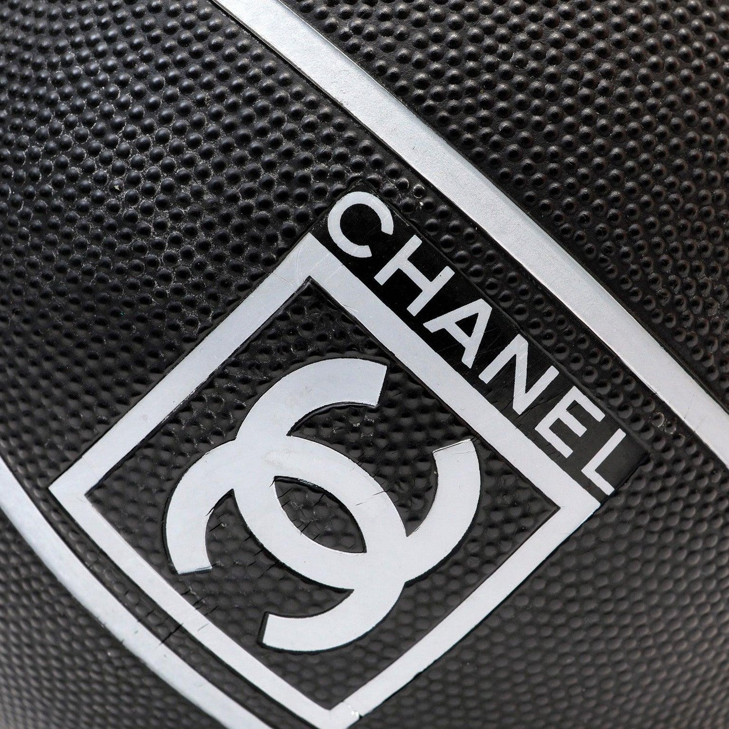 Chanel Game Series Black & White Football/Rugby Ball