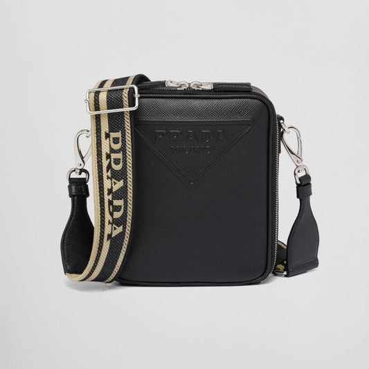 Saffiano leather shoulder bag