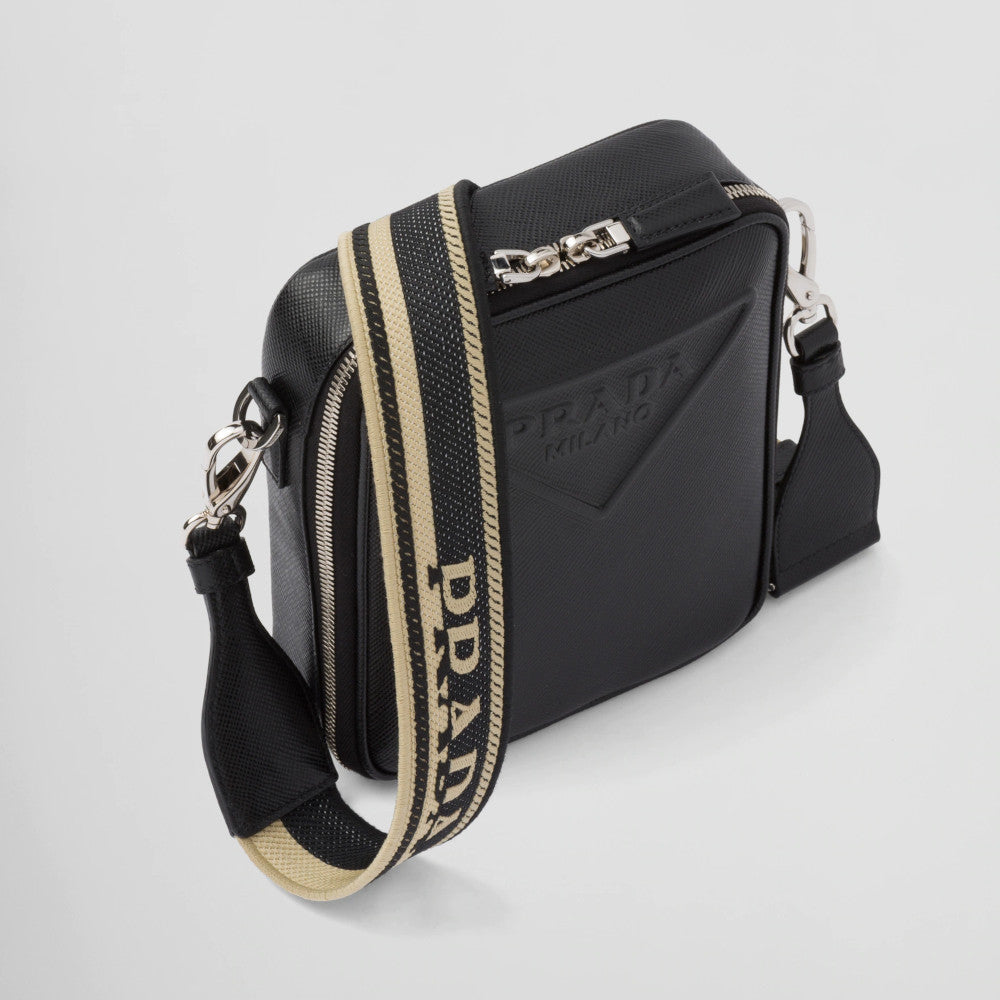 Saffiano leather shoulder bag