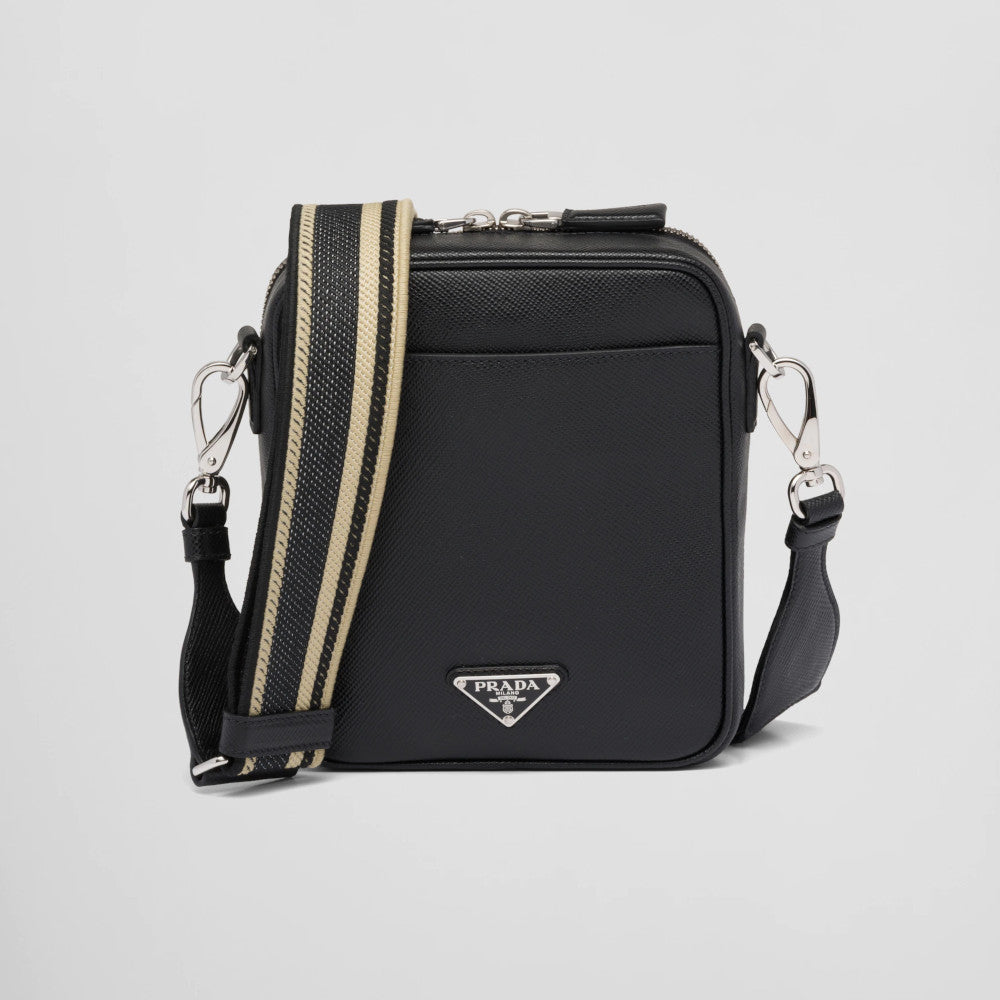 Saffiano leather shoulder bag