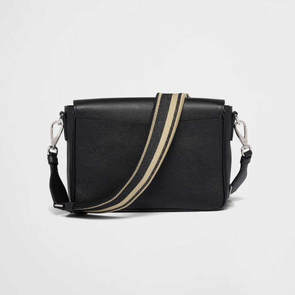 Saffiano leather shoulder bag