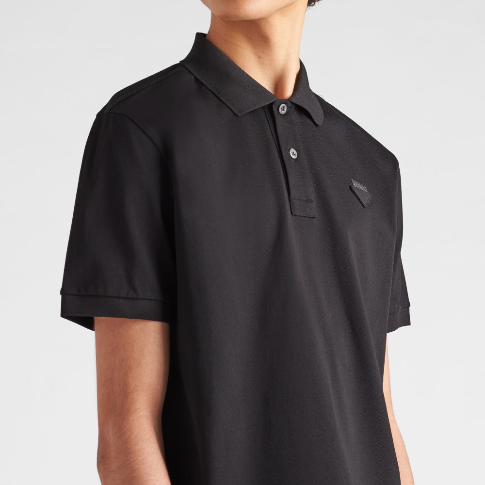 Pique polo shirt