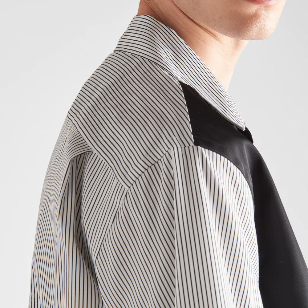 Stretch cotton and Re-Nylon shirt