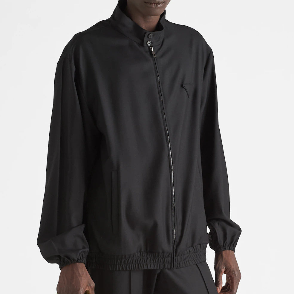 Wool blouson jacket