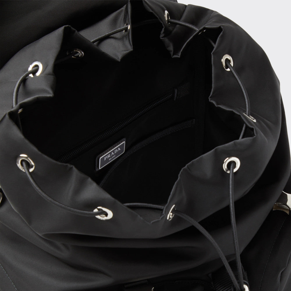 Re-Nylon and Saffiano leather backpack