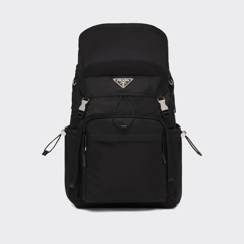 Re-Nylon and Saffiano leather backpack